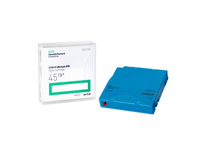 HPE LTO-9 Ultrium 45TB RW Data Cartridge, Bande de données vierge, LTO, 45 To, 45 To, 30 année(s), Bleu Q2079A