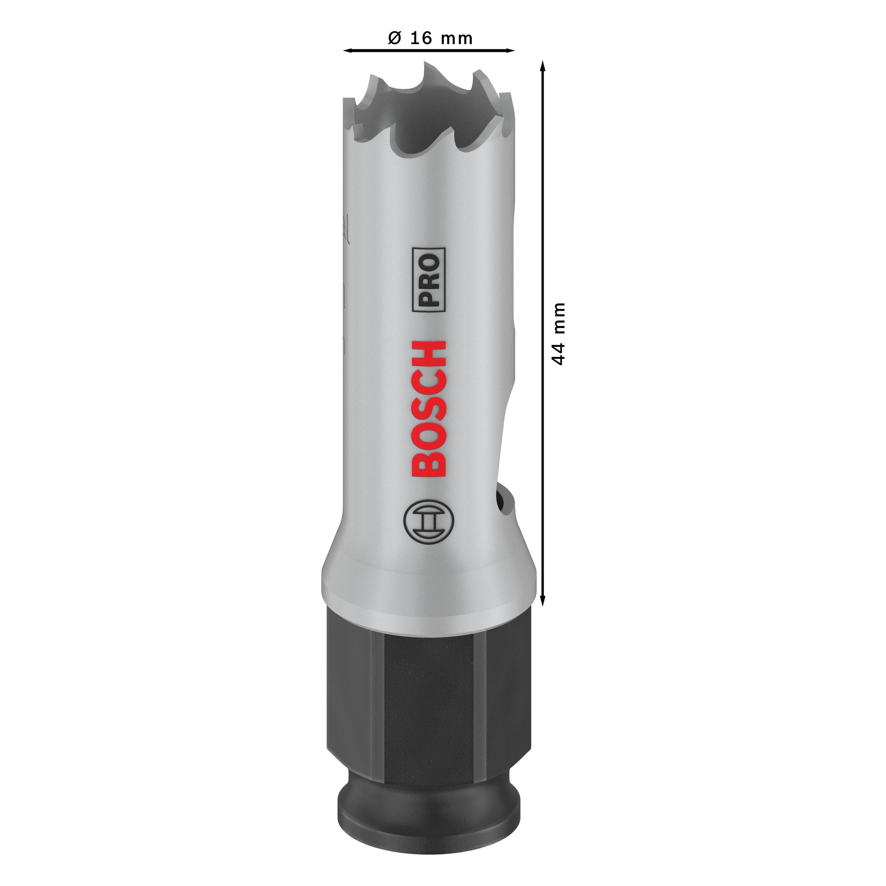 Bosch Professional Zubehör PRO Multi Material PC Plus Lochsäge, 16 mm (16 mm) (2608594365)