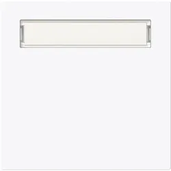 Busch-Jaeger Wippe mit Beschriftungsfeld für Schalter / Taster Einzeltaster, Busch-art linear® (studioweiß)