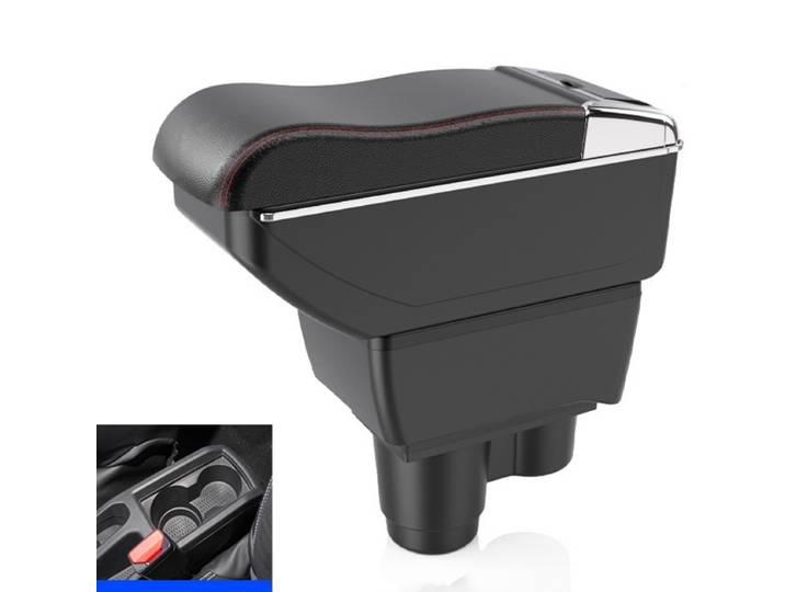 NOUVEAU Accoudoir pour Renault Duster, Boîte d'Accoudoir pour Dacia Duster 2019-2023, Boîte de Rangement pour Console Centrale, Accessoires de Décoration en Cuir