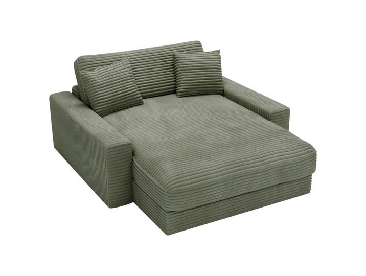 Carryhome Xxl-Sessel, Olivgrün, Kunststoff, Füllung: Schaumstoff, Silikon,Schaumstoff, Silikon, 160x87x190 cm, Wohnzimmer, Sessel, XXL-Sessel