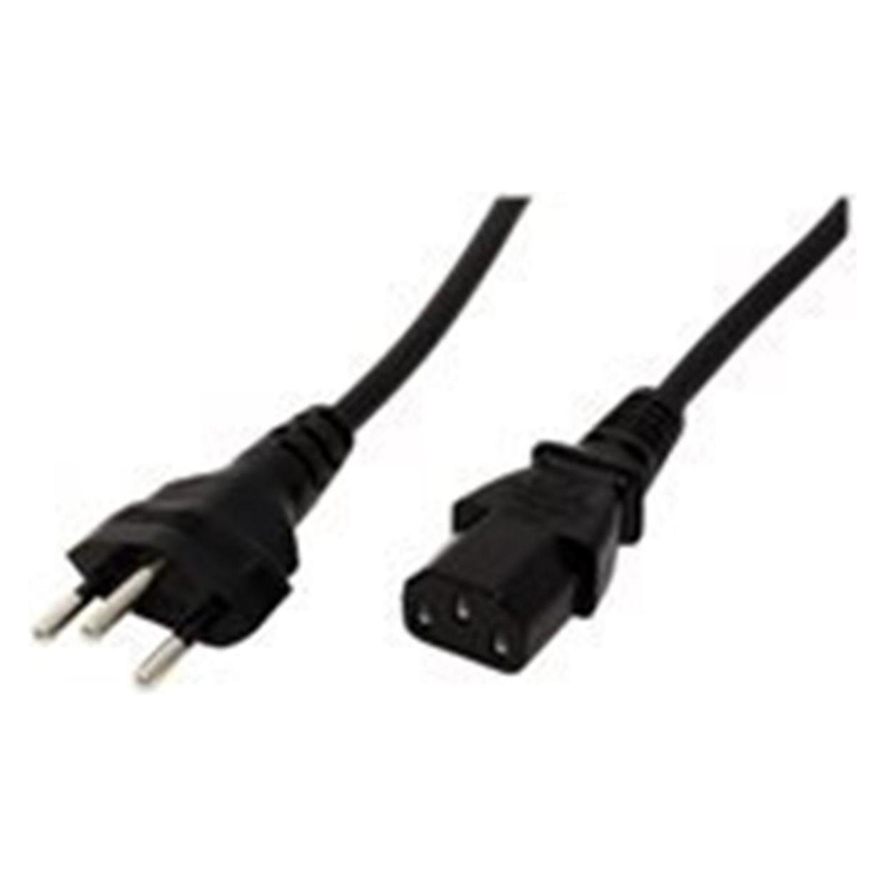Value Netzkabel Schweiz T12 auf C13 (1.80 m) (19.99.1220)