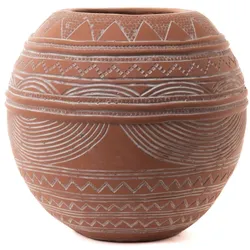 Vase Casablanca 324 cm - Braun Rund Pierre Amadeus 26.5x26.5 cm