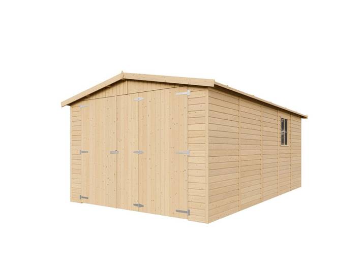 HOLZGARAGE - Abstellraum mit Fenstern - H222x516x324 cm/15 m² - M101