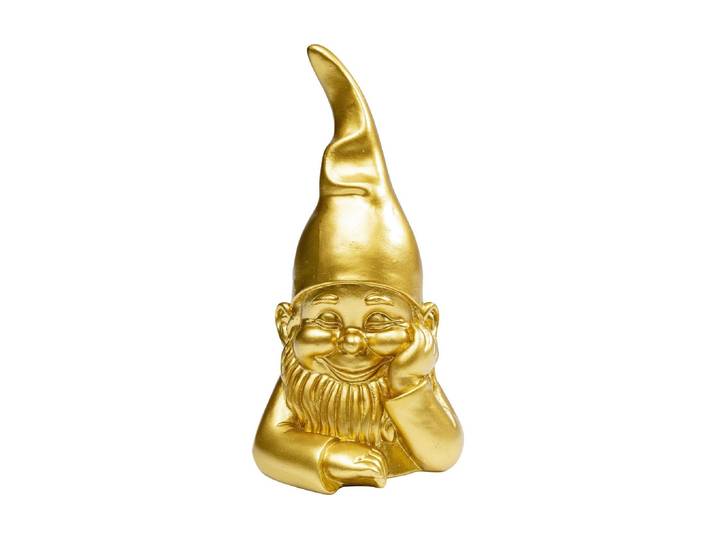Dekofigur KARE DESIGN Zwerg 21 cm , gold (goldfarben), B:10cm H:21cm T:9cm, Dekofiguren, Dekofigur