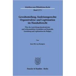 van Kampen:Gewaltenteilung, funktionsge, Fachbücher von Jens Ole van Kampen, Jens Ole van, Kampen