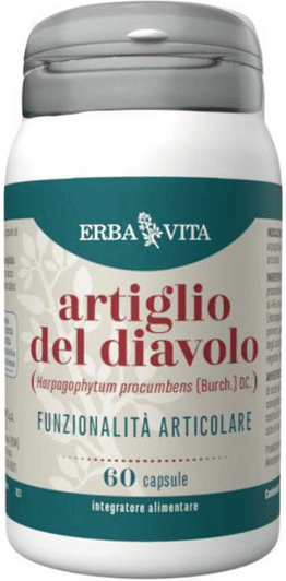 Erba Vita Artiglio del diavolo Integratore Articolare 60 Capsule 500 mg