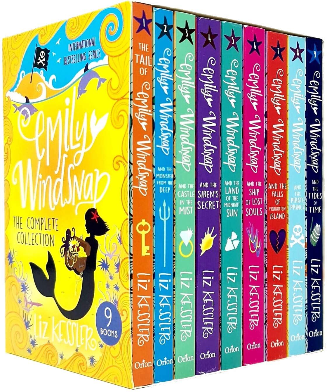 Orion Emily Windsnap Series by Liz Kessler - Complete 9 Book Paperback Collection Set - Ages 9-12 - Mermaid Adventure Fiction - Perfect Gift for Young