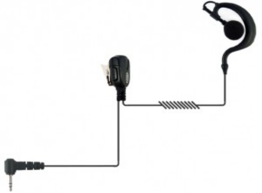 Onedirect Kit contour d'oreille Motorola 1 pin pour talkie-walkie Oreillette avec microphone PTT pour talkie-walkie Motorola