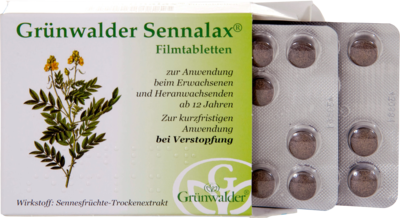 Grünwalder Gesundheitsprodukte GmbH GRÜNWALDER Sennalax Filmtabletten 30 St 04483900