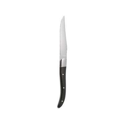 EMGA Steakmesser ACR Black 6er Set, Fleischmesser, Edelstahl, Acryl, Schwarz, 22.5 cm, 3010