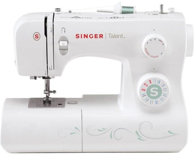 SINGER Nähmaschine "Talent 3321D", weiss (weiß), Nähmaschinen, Nähmaschine weiß Einheitsgröße