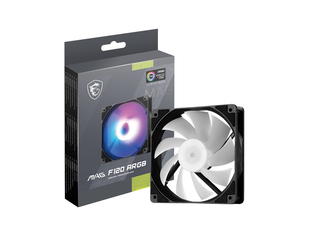 MSI MAG F120 ARGB 120mm Lüfter schwarz