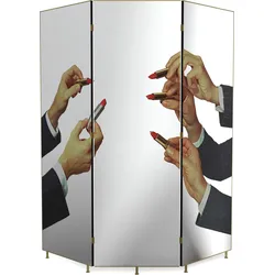Toiletpaper Lipsticks Black Wandschirm