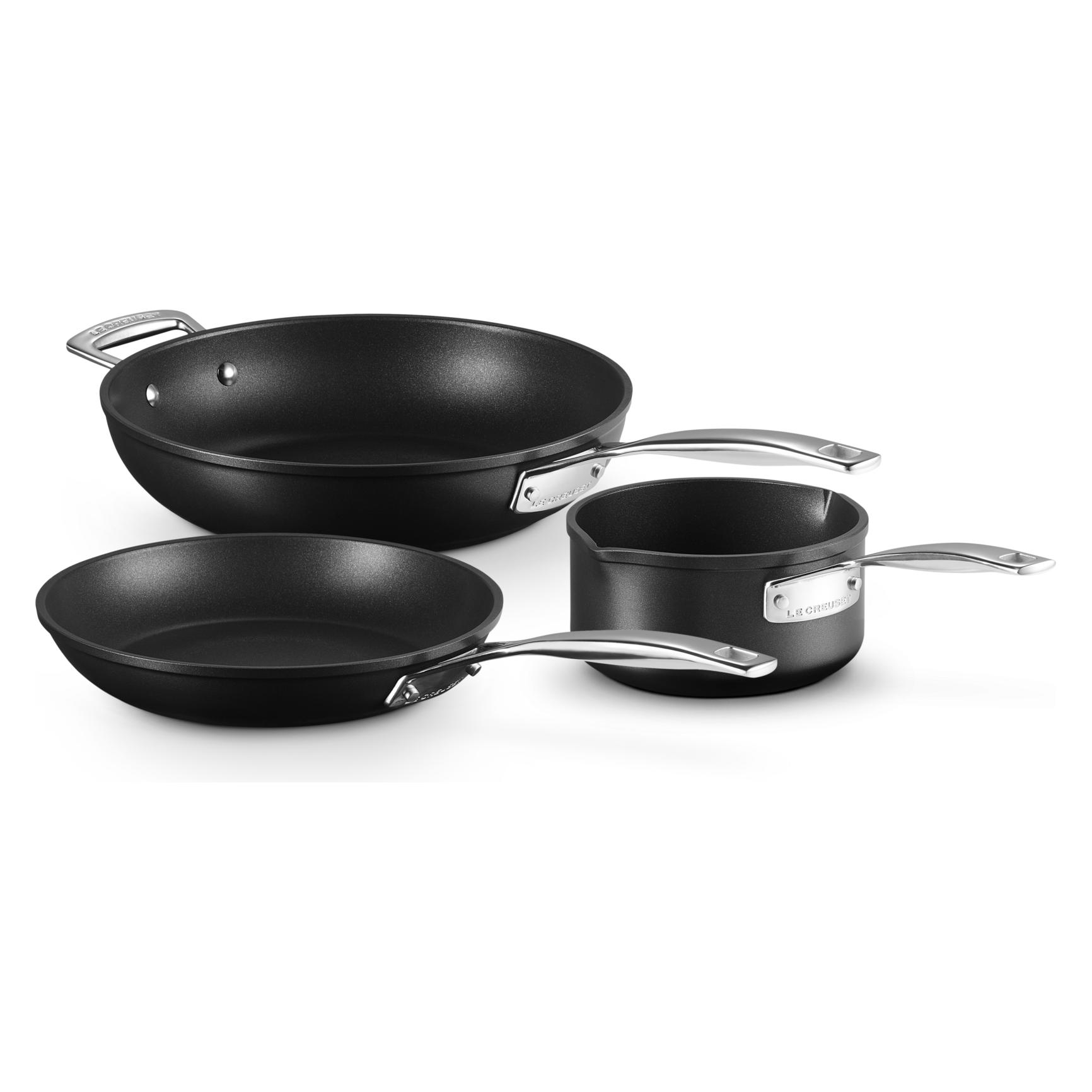 Le Creuset Aluminium-Antihaft Pfannen-Set 24/26 cm, Milchtopf (51804000010002)