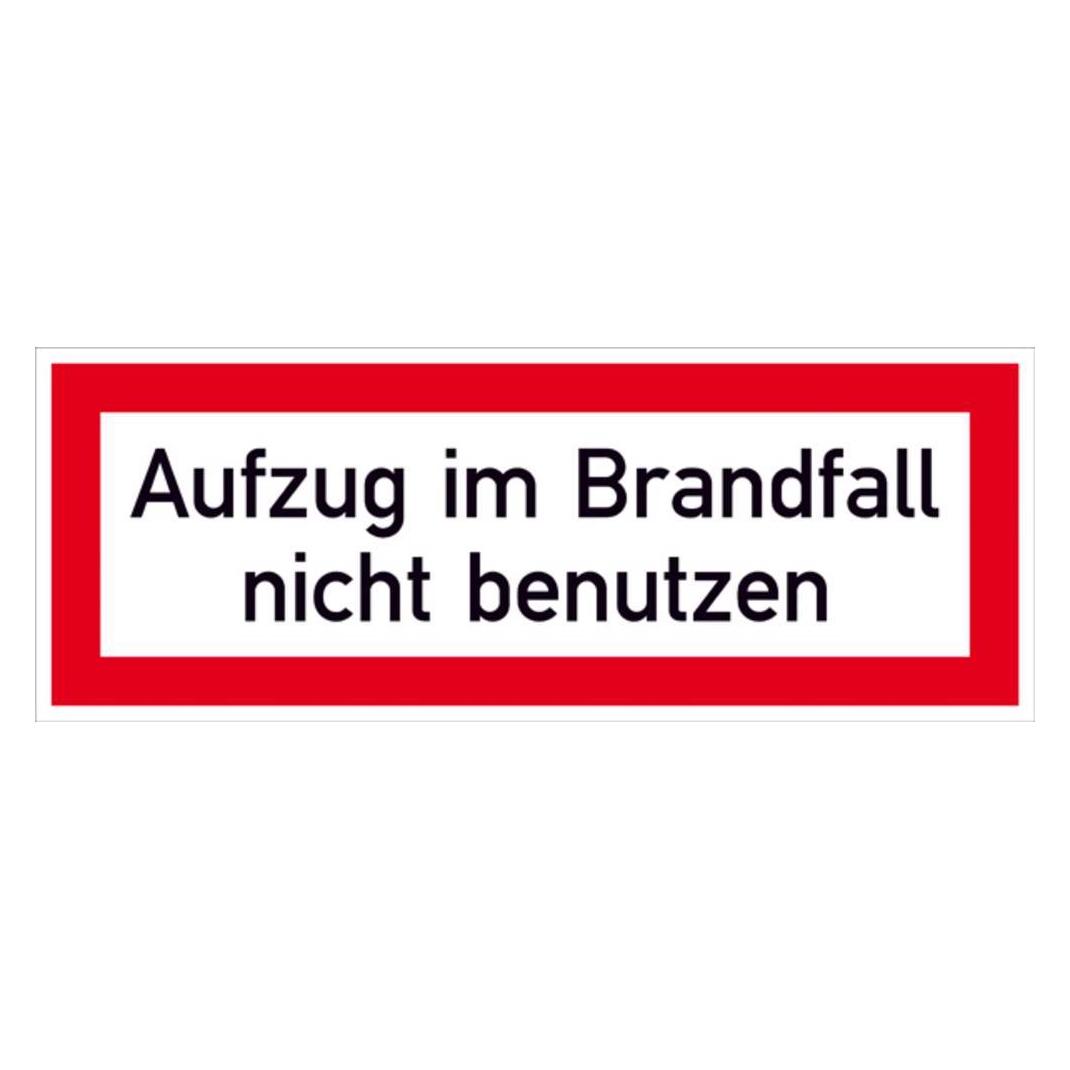 SafetyMarking Hinweisschild Aufzug im Brandfall nicht benutzen 14. (15.2883)