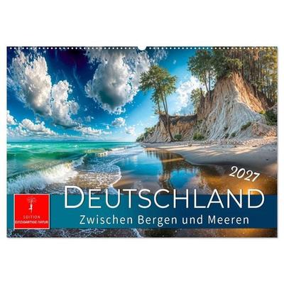 Deutschland - zwischen Bergen und Meeren (Wandkalender 2027 DIN A2 quer), CALVENDO Monatskalender