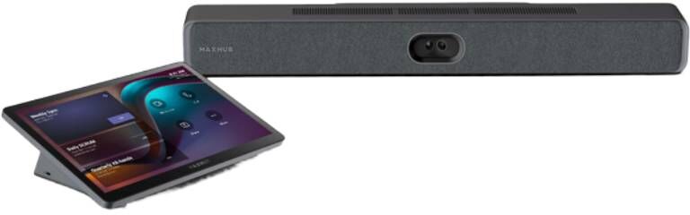 MAXHUB XBar V50 Kit Solution vidéo avec barre visio 4K, tablette tactile de 11,6'', Android 13 et pilotage par l'IA, pour des réunions engageantes et