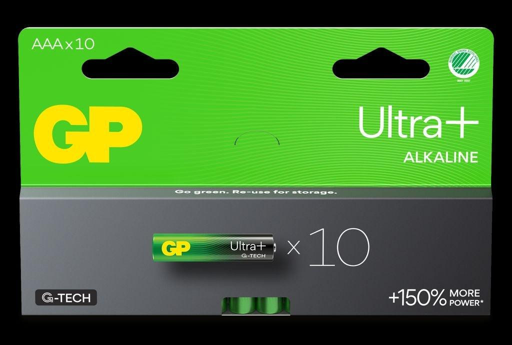 GP Batteries Ultra Plus Alkaline AAA batterijen, 10-pack