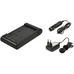 2-Power Camcorder Battery Charger (Kamera Akku Ladegerät), Kamera Stromversorgung, Schwarz