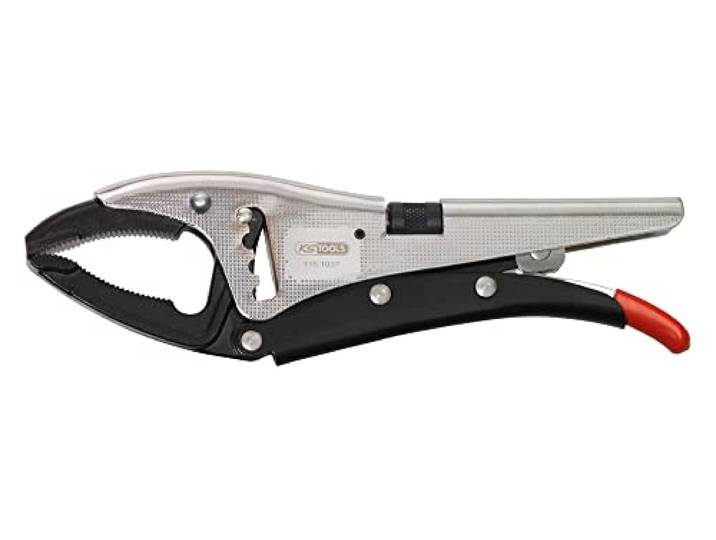 KS Tools 115.1037 Pince étau à crémaillère 10\ 250 mm\, bec long 0-85 mm Pince étau à crémaillère 10\ \, bec long 0-85 mm\, chrome vanadium