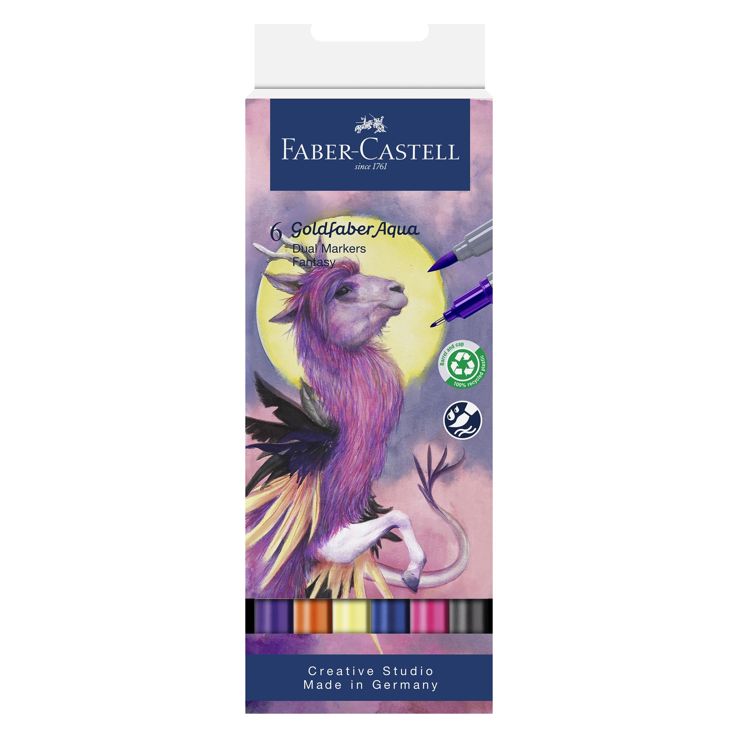 Faber-Castell Goldfaber Aqua Dual Marker Fantasy 6x (6x) (164526)