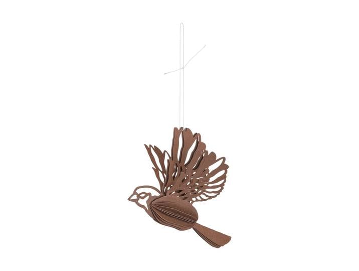 Cooee Design Décoration suspendue en forme d oiseau en papier lot de 2 Café'