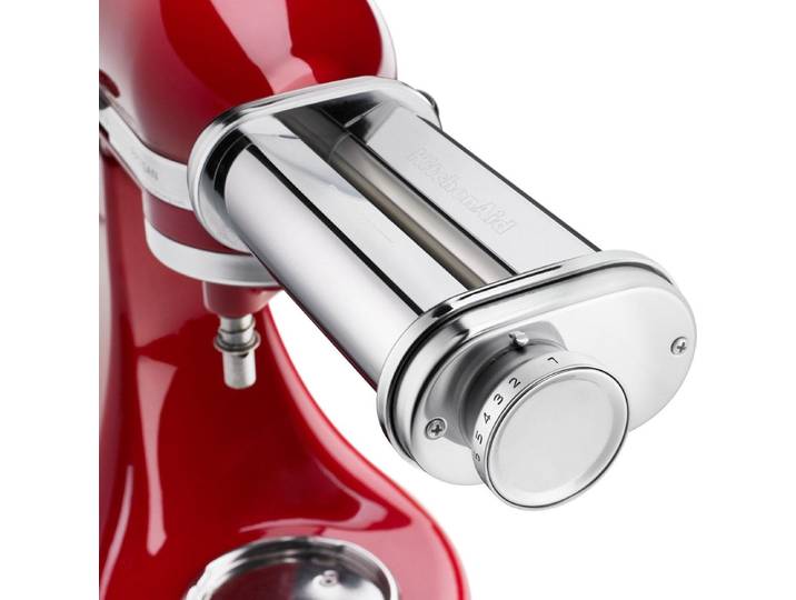 KITCHENAID Nudelwalzenvorsatz 5KSMPSA , silber (edelstahlfarben), B:9,7cm H:5,6cm T:24,6cm, Küchenmaschinen-Aufsätze, Passfähigkeit beachten, siehe weiter unten bei Zubehör passend für , Nudelwalzenvorsatz