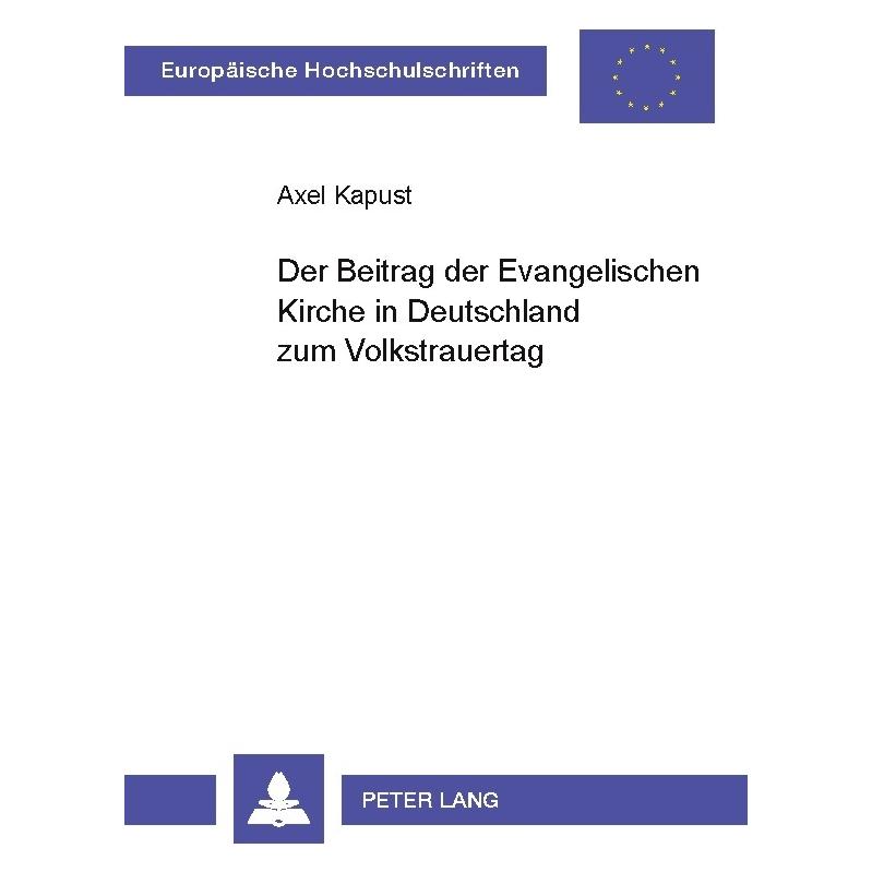 Umbreit Kapust:Der Beitrag der Evangelischen Ki (Deutsch, Softcover, Axel Kapust) (64883778)