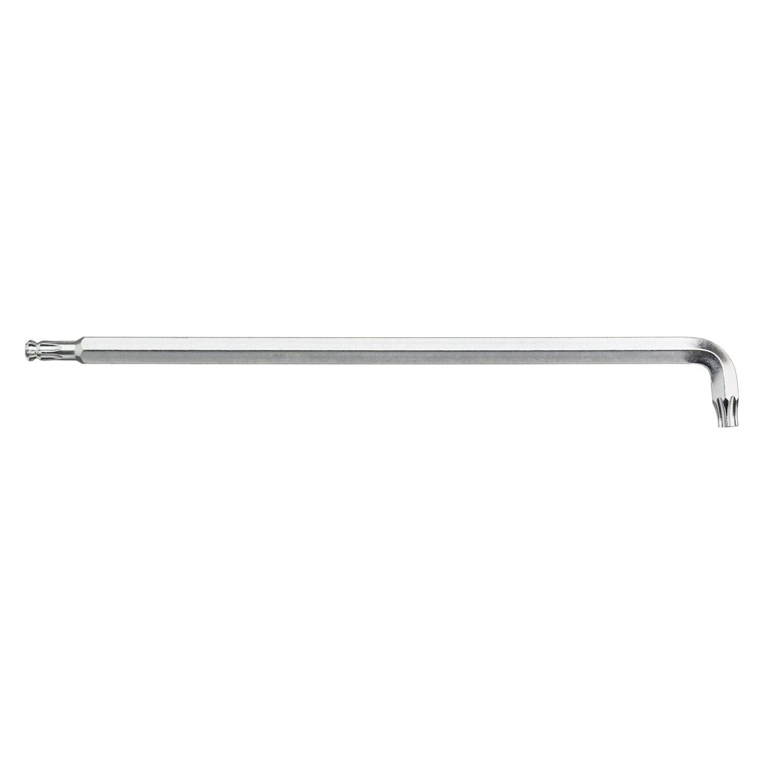 Wiha Stiftschlüssel TORX Kugelkopf mit kurzem Schenkel, titansilber (40972) T15 x 136 mm, 12,5 mm (WH40972)