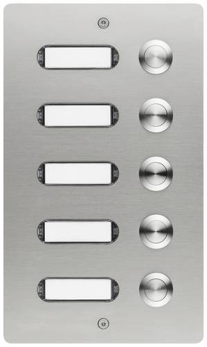Grothe 55405 Klingeltaster mit Namensschild Edelstahl V2A