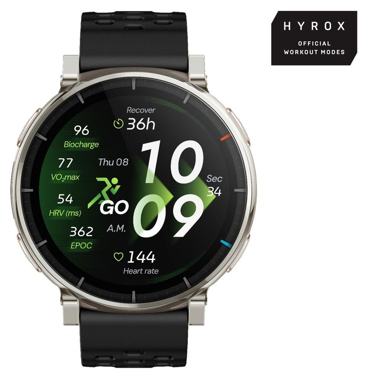 Amazfit Active 3 Smartwatch met AMOLED touchscreen en GPS, 3,35 cm (1,32 inch)