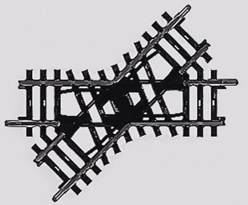 Märklin H0 K-Gleis (ohne Bettung) 2258 Kreuzung 90mm 1St.