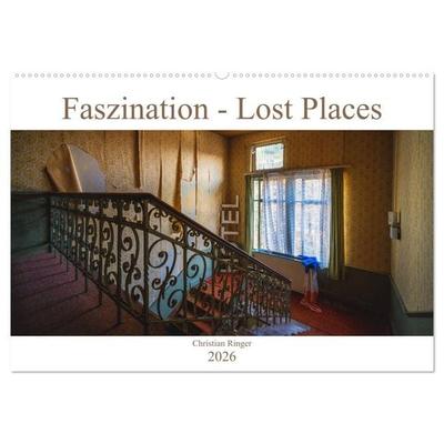 Faszination - Lost Places (Wandkalender 2026 DIN A2 quer), CALVENDO Monatskalender