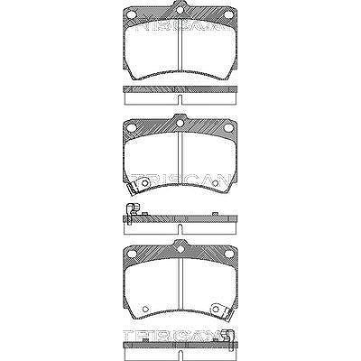 Triscan Bremsbelagsatz, Scheibenbremse [Hersteller-Nr. 811050965] für Mazda
