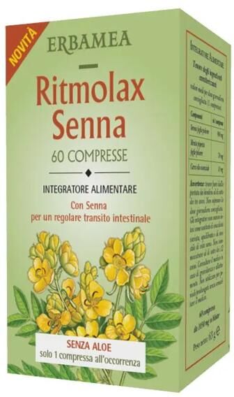 Erbamea Ritmolax Senna Integratore per Transito Intestinale 60 compresse