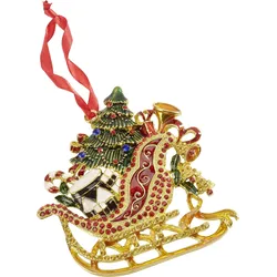 Winter Collage Accessoires Christbaumschmuck Schlitten