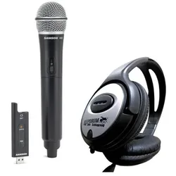 Samson XPD2HQ6 Drahtloses USB-Handmikrofon mit Kopfhörer, Mikrofon