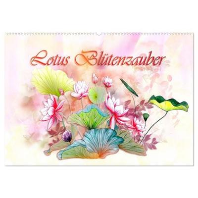 Lotus Blütenzauber (Wandkalender 2027 DIN A2 quer), CALVENDO Monatskalender