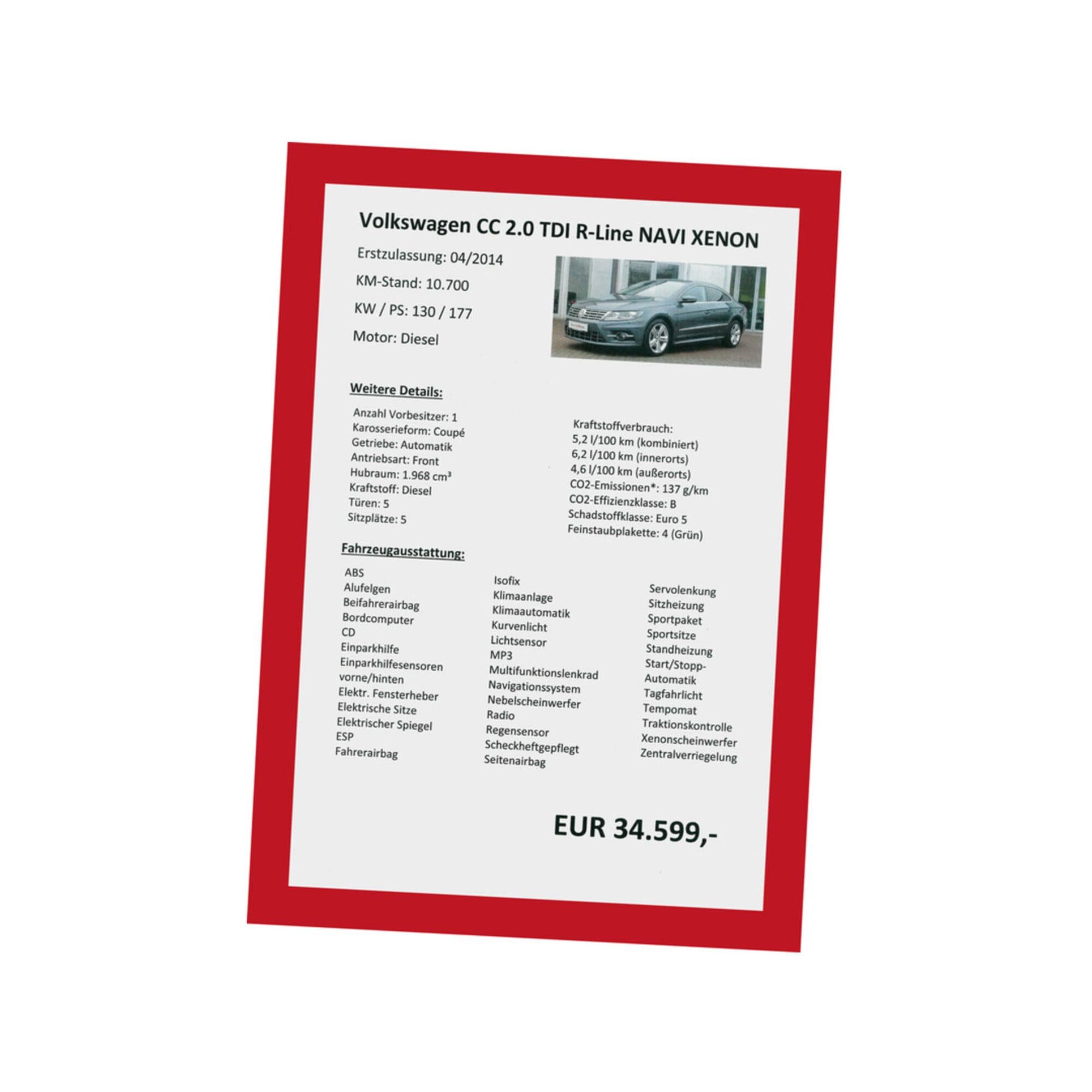 Eichner Folien-Hafttaschen rot (9015-00380)