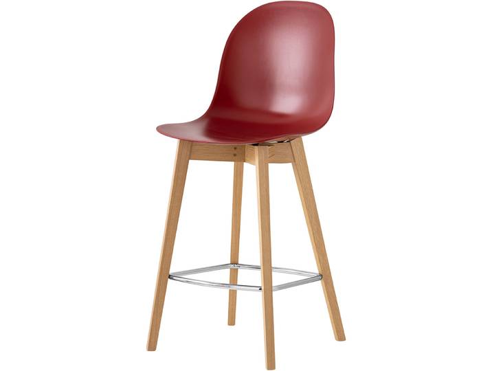 CONNUBIA Barhocker Academy terracotta/Eiche Esche/Polypropylen H 106 cm - Barhocker