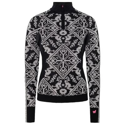 Kari Traa - Women's Saga Half Zip - Merinounterwäsche Gr S grau/schwarz