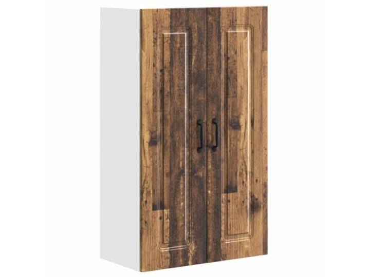 HKTMGDNG Küchen-Wandschrank aus Holzwerkstoff 2 Türen 60x31x100cm Kompakter Hängeschrank für die Küche mit 3 Regalebenen, 2 verdeckenden Türen und 60 kg Belastbarkeit für Geschirr.