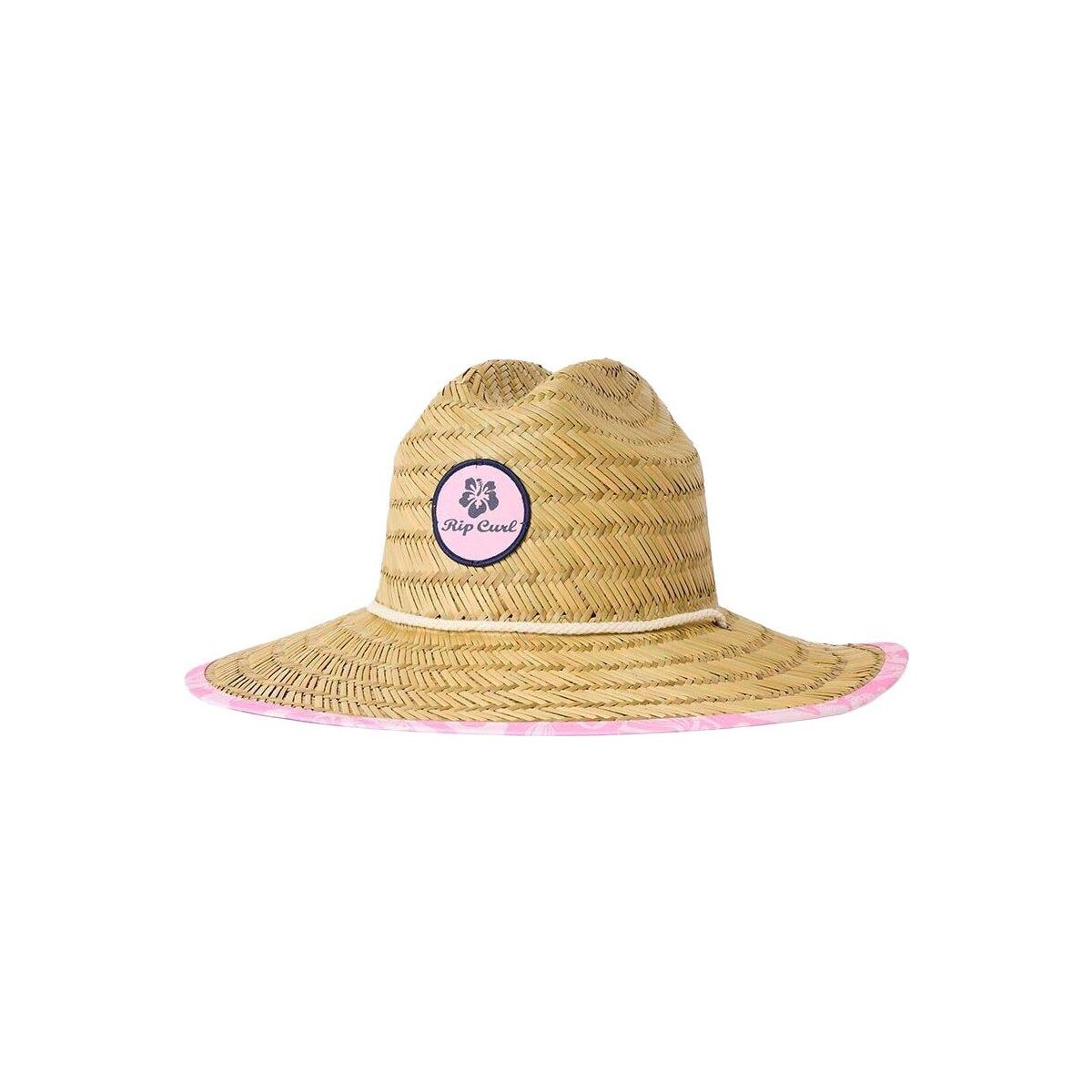 RipCurl Mixed Straw SUN Hat-girl hot pink (0597) TU 018GHE-0597-TU