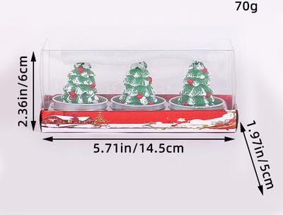 Youfap Market Christmas Gift, Valentine Day Confession Proposal Props, Christmas Craft Gift Candle Painted Decoration christmas Tree
