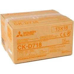 Mitsubishi Electric CK-D 718 13x18 cm 2x 230 Prints (230 Stk.), Fotopapier, Weiss