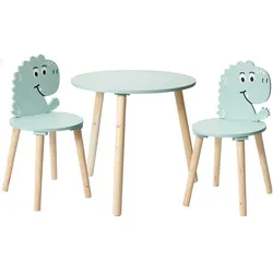 Home&Styling, Kinderstuhl + Kindertisch, Dinosaurier (Kindersitzgruppe)