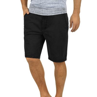 Chinoshorts SOLID "Chinoshorts SDPinhel", Herren, Gr. XL, N-Gr, schwarz, Obermaterial: 100% Baumwolle CO., Hosen Chinoshorts
