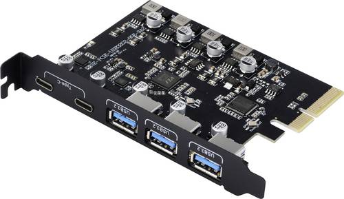 Renkforce RF-6613196 3+2 Port USB 3.2 Gen 2 Controllerkarte USB-C (USB 3.2 Gen 2)