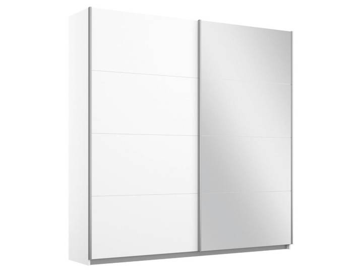Rauch Möbel Schwebetürenschrank Rauch Belluno, Weiß, 4 Fächer, 181x230x62 cm, Blauer Engel, BQ - Bündnis für Qualität, Made in Germany, Schlafzimmer, Kleiderschränke, Schwebetürenschränke